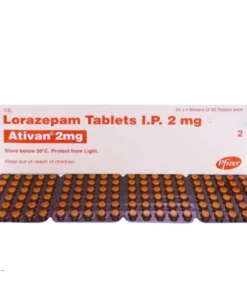 Lorazepam Tablets I.P 2mg (Ativan 2mg)